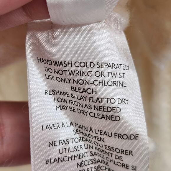 Anthropologie Cream Alpaca Blend Bia Chunky Knit Tunic Sweater Women's XS - Picture 4 of 11